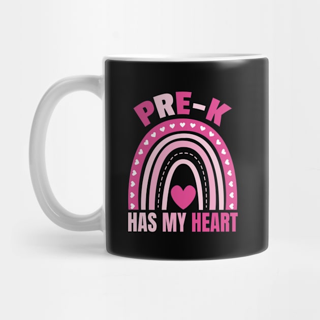 Cute Pre-k Has My Heart Funny Pre-k teacher Education Preschool heart by weirdboy